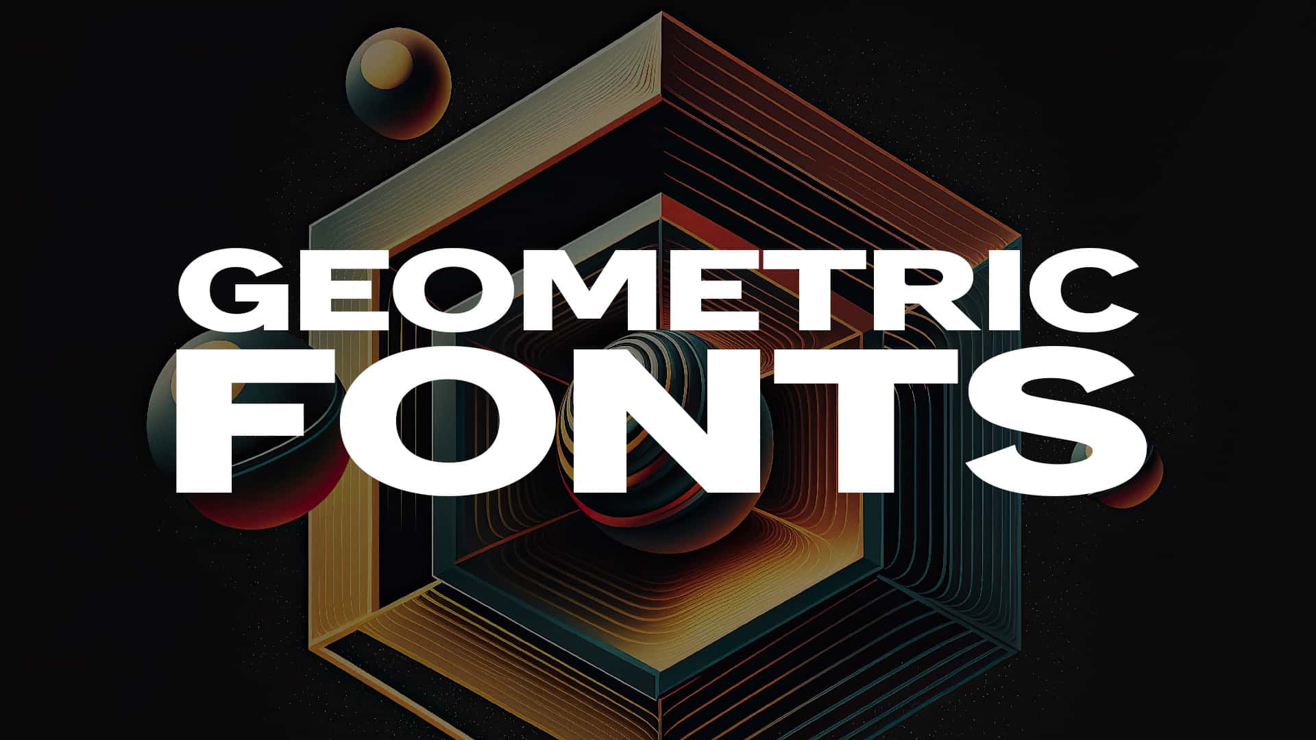 Geometric fonts